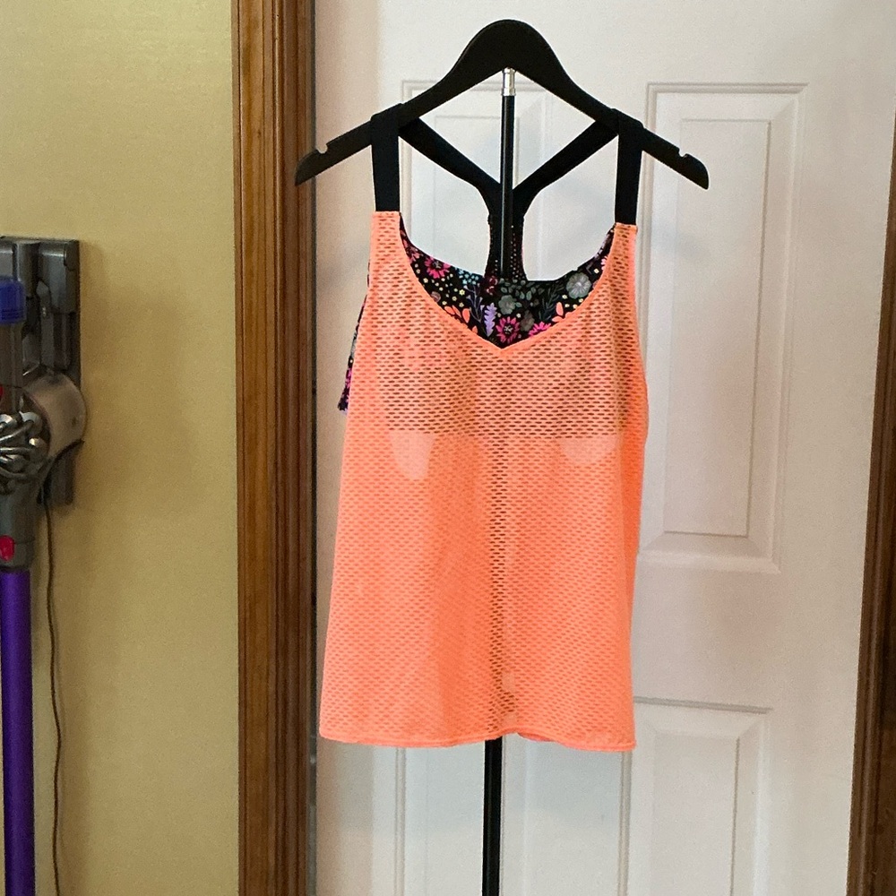 ZeroXposur Orange Mesh Swim suit top
